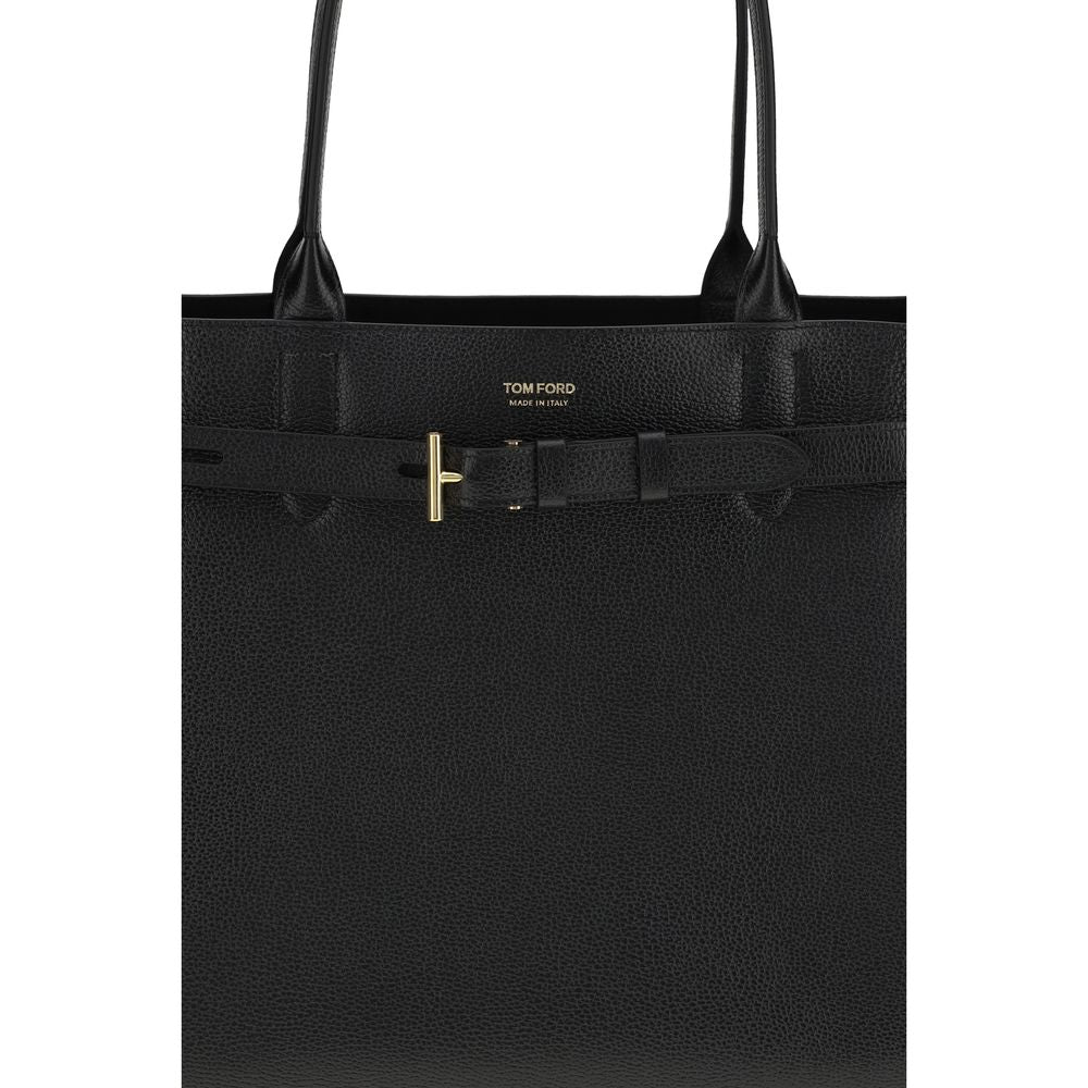 Tom Ford Audrey Leather Tote Bag - Black