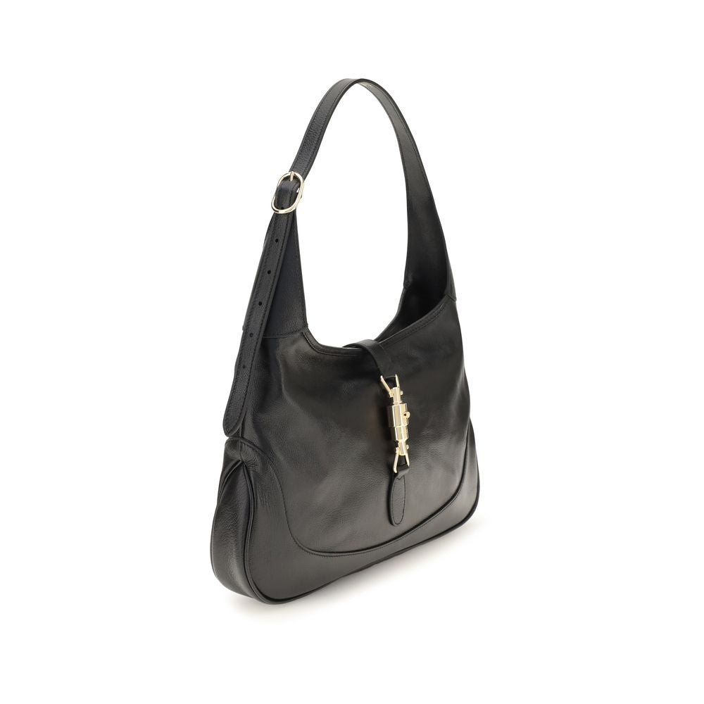 Gucci Jackie 1961 Leather Medium Shoulder Bag - Black
