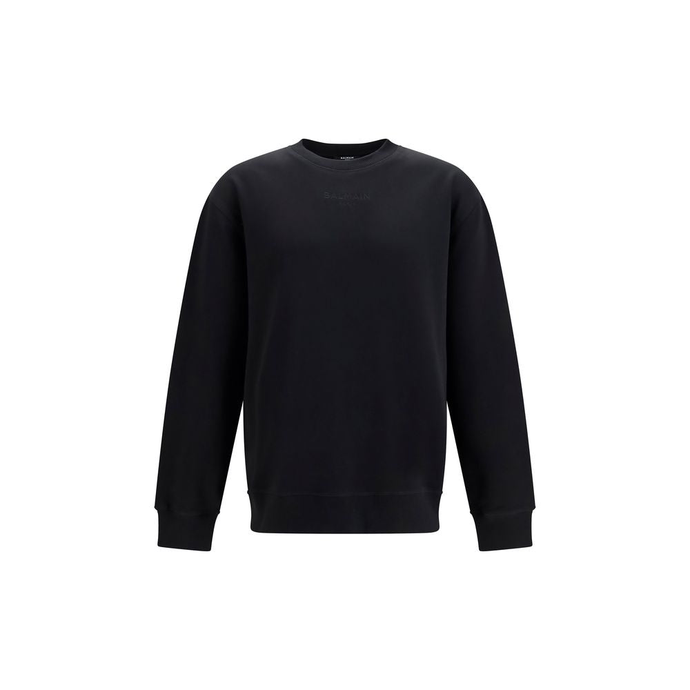 Balmain Cotton Sweatshirt - Black 