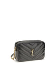 Saint Laurent Leather Mini LouLou Camera Bag - Black