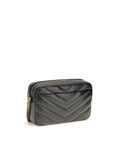 Saint Laurent Leather Mini LouLou Camera Bag - Black