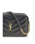 Saint Laurent Leather Mini LouLou Camera Bag - Black