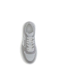 Prada Leather Downtown Low Top Sneakers - Gray/Grey