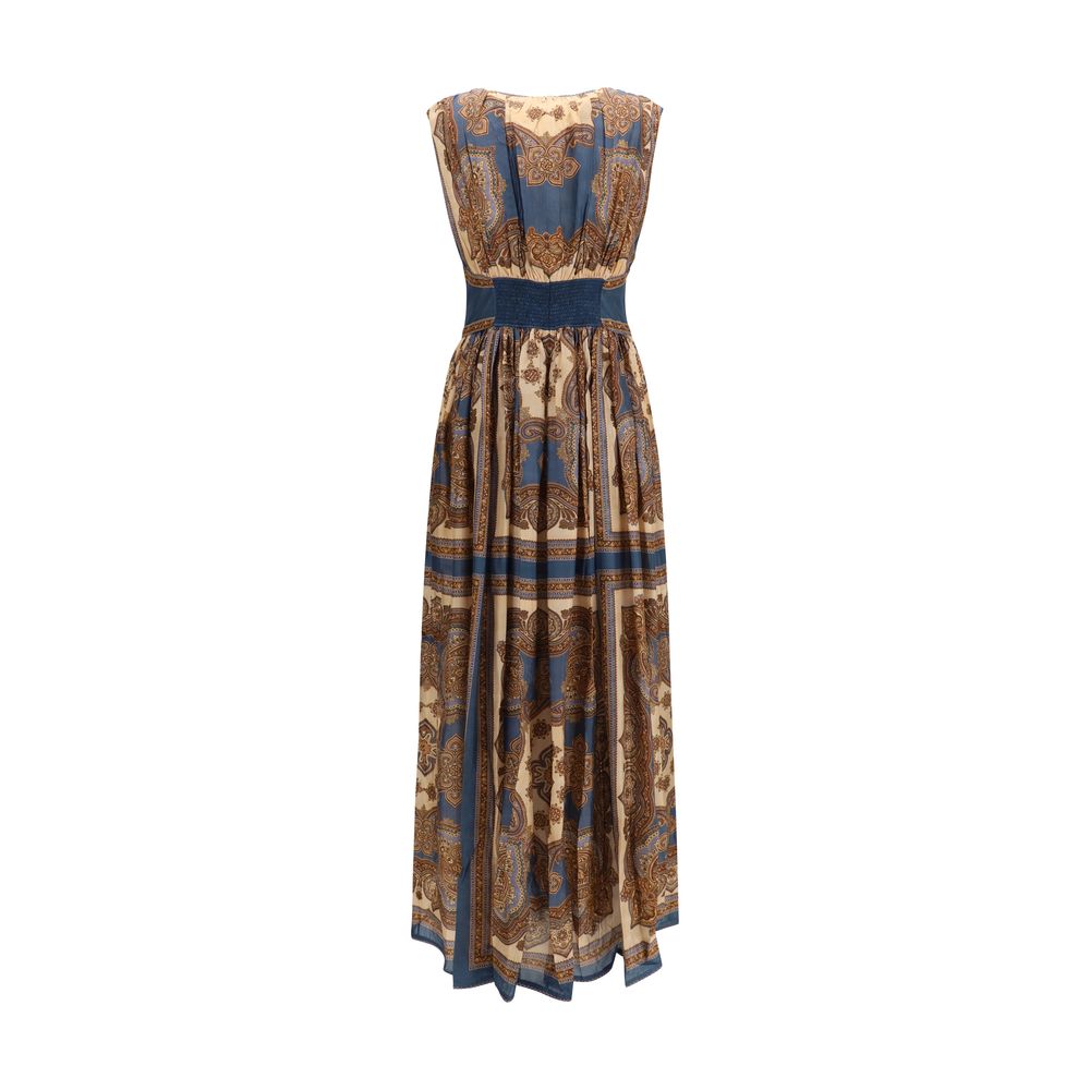 Zimmermann Silk Mahon Pleated Maxi Dress - White
