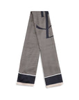 Saint Laurent Silk Striped Stole - Blue