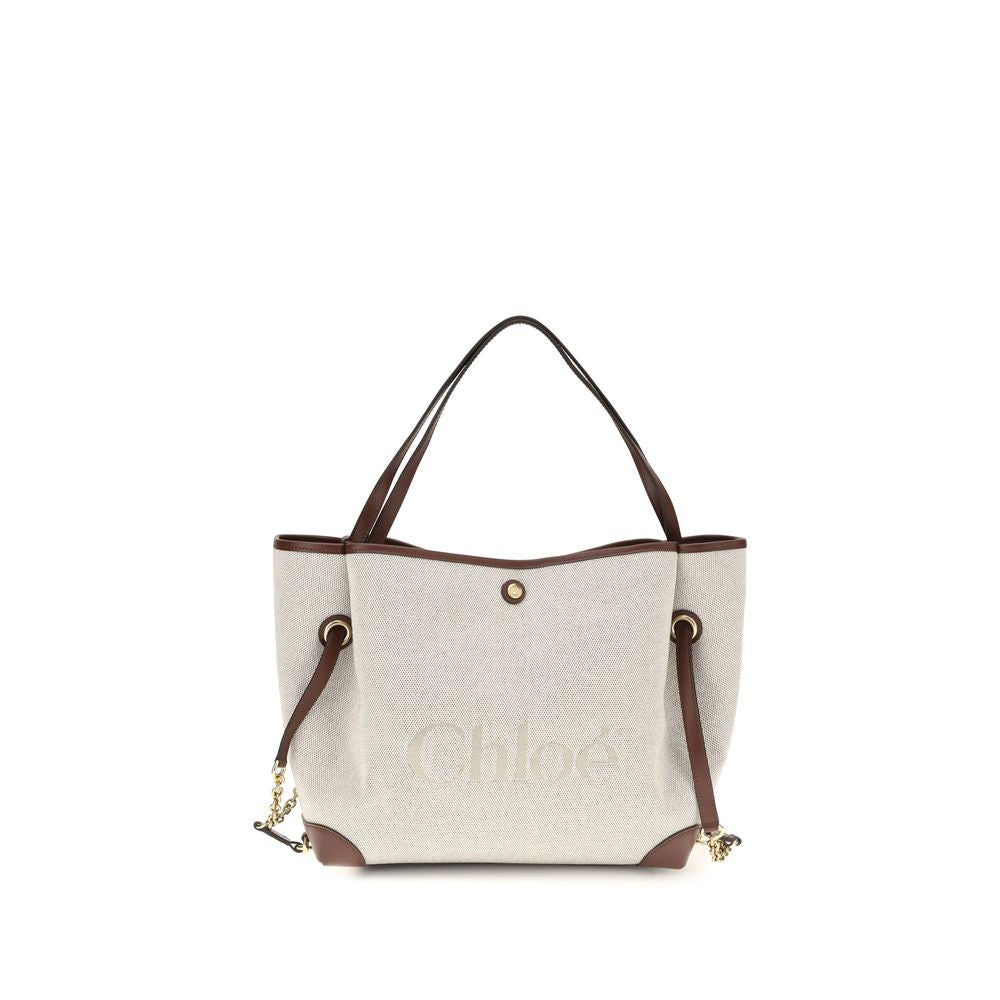 Chloé Clover Canvas Tote &amp; Shoulder Bag - Ivory/Beige