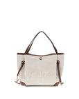 Chloé Clover Canvas Tote & Shoulder Bag - Ivory/Beige