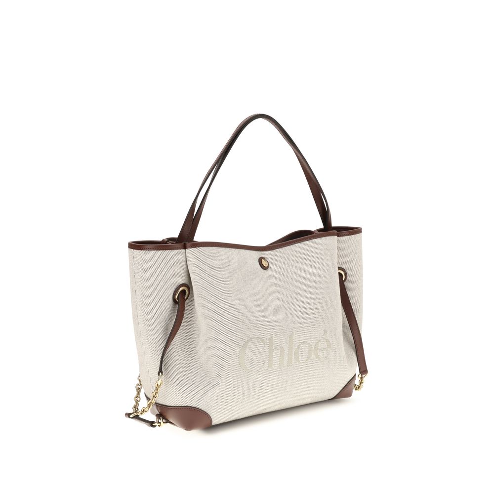Chloé Clover Canvas Tote &amp; Shoulder Bag - Ivory/Beige