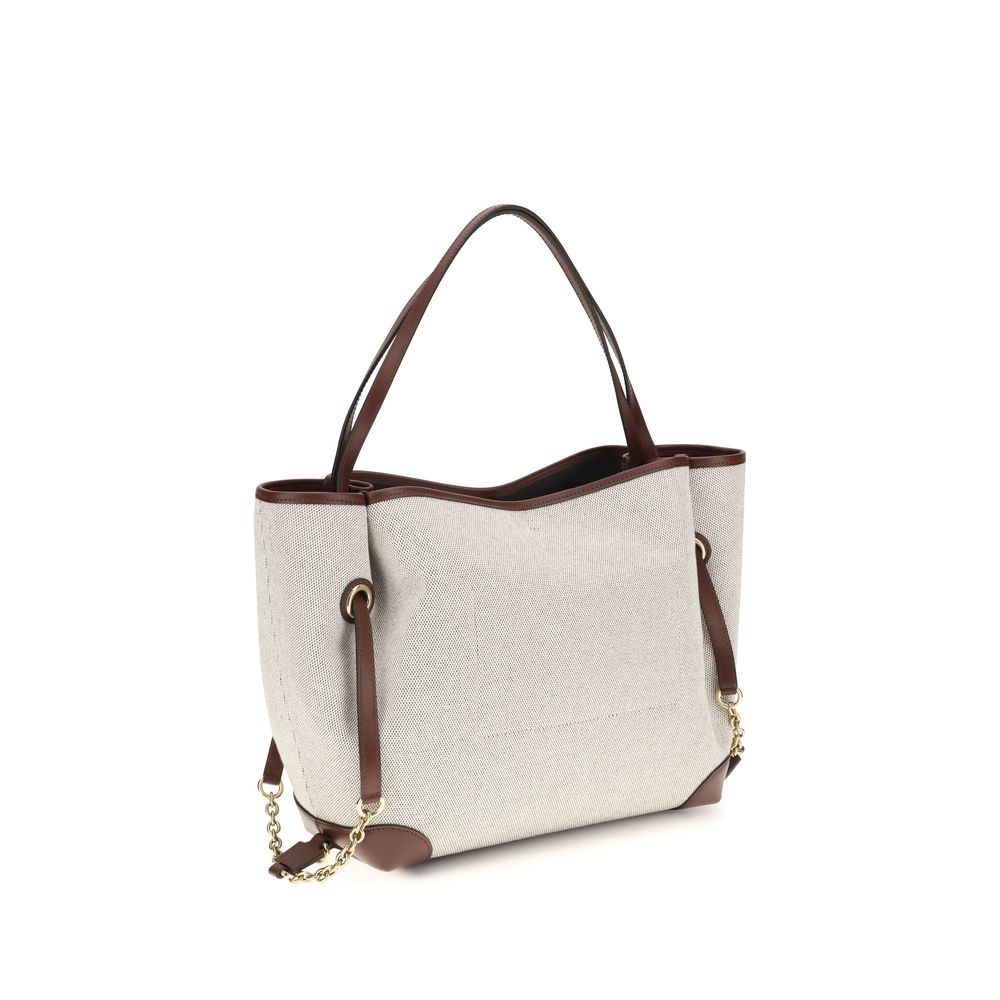 Chloé Clover Canvas Tote &amp; Shoulder Bag - Ivory/Beige