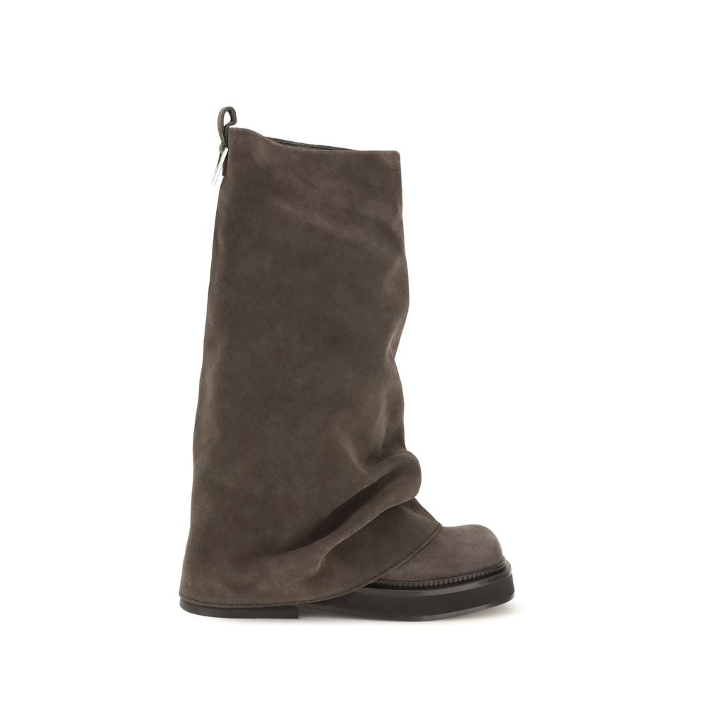 The Attico Leather Robin Boots - Brown