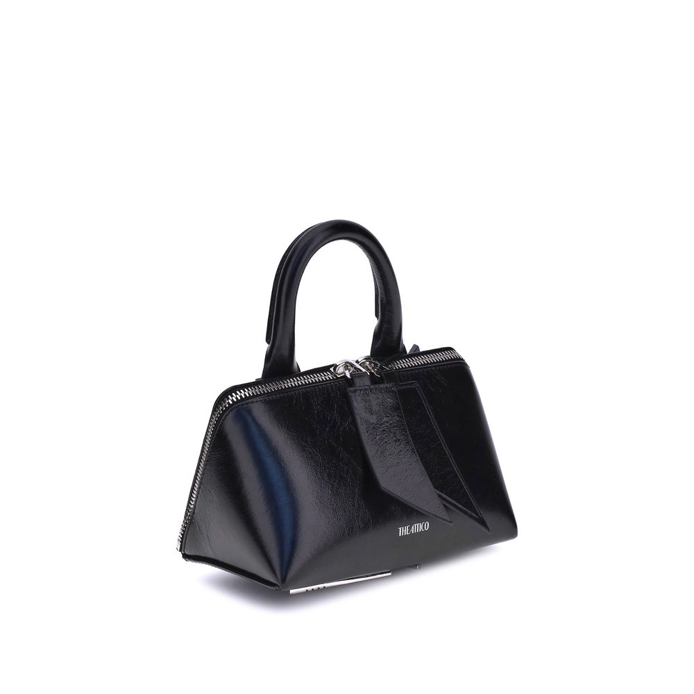 The Attico Friday Leather Handbag - Black