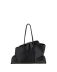The Attico La Passeggiata Medium Leather Handbag - Black