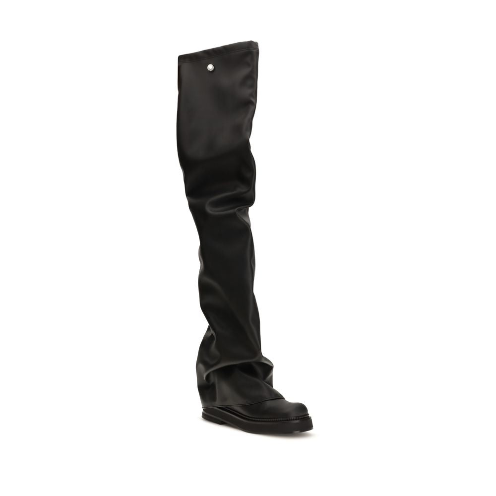 The Attico Over The Knee Robin Boots - Black