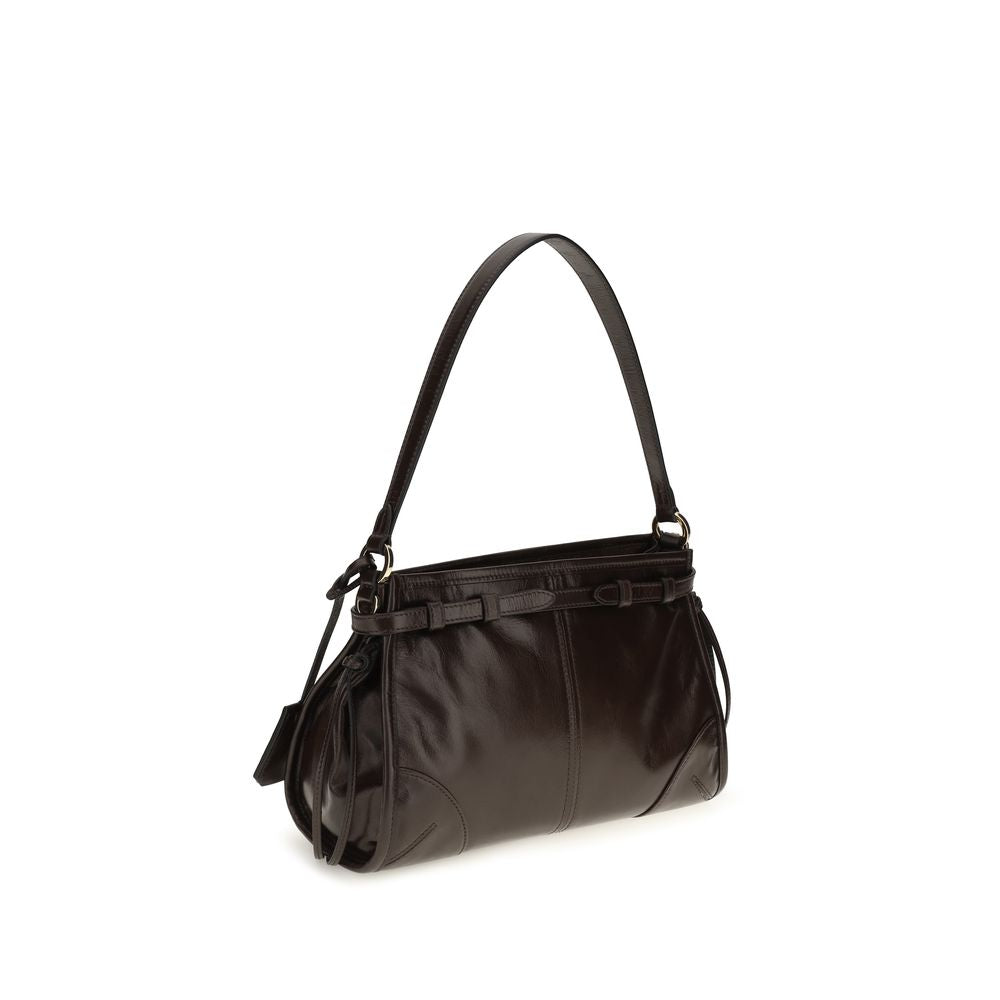 Prada Leather Mini Bonnie Hobo Bag - Brown