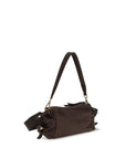 Prada Leather Explore Shoulder Bag - Dark Brown
