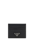 Prada Leather Card Holder - Black