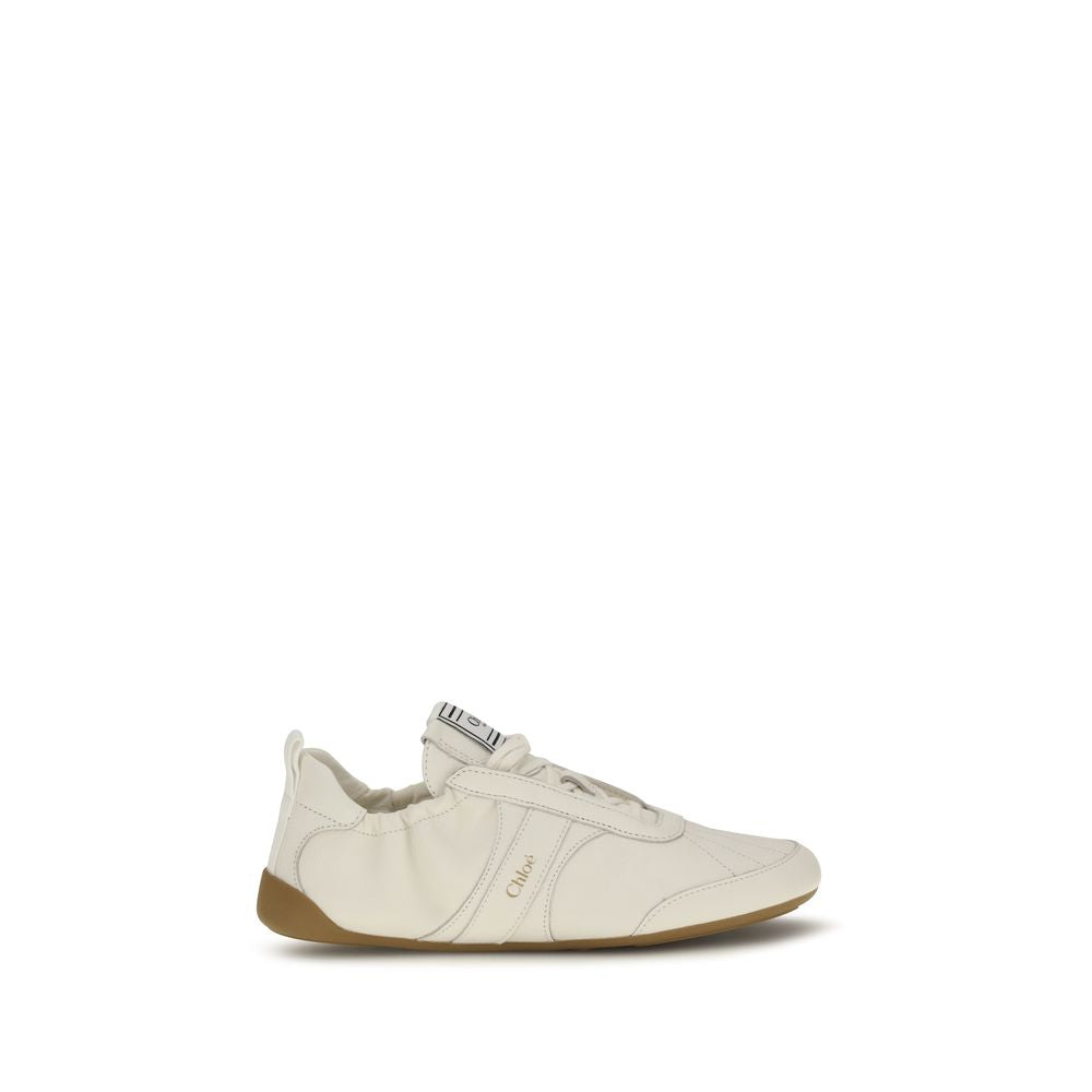Chloé Kick Athletic Sneakers - Ivory/Beige