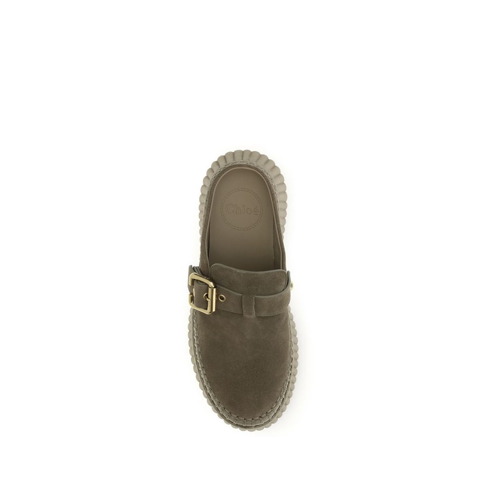 Chloé Leather Nama Sabot Mules