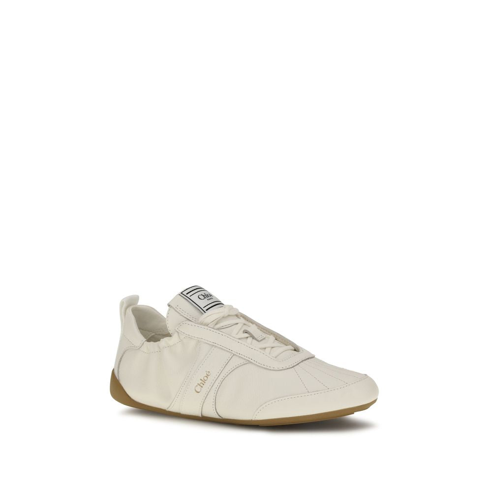 Chloé Kick Athletic Sneakers - Ivory/Beige