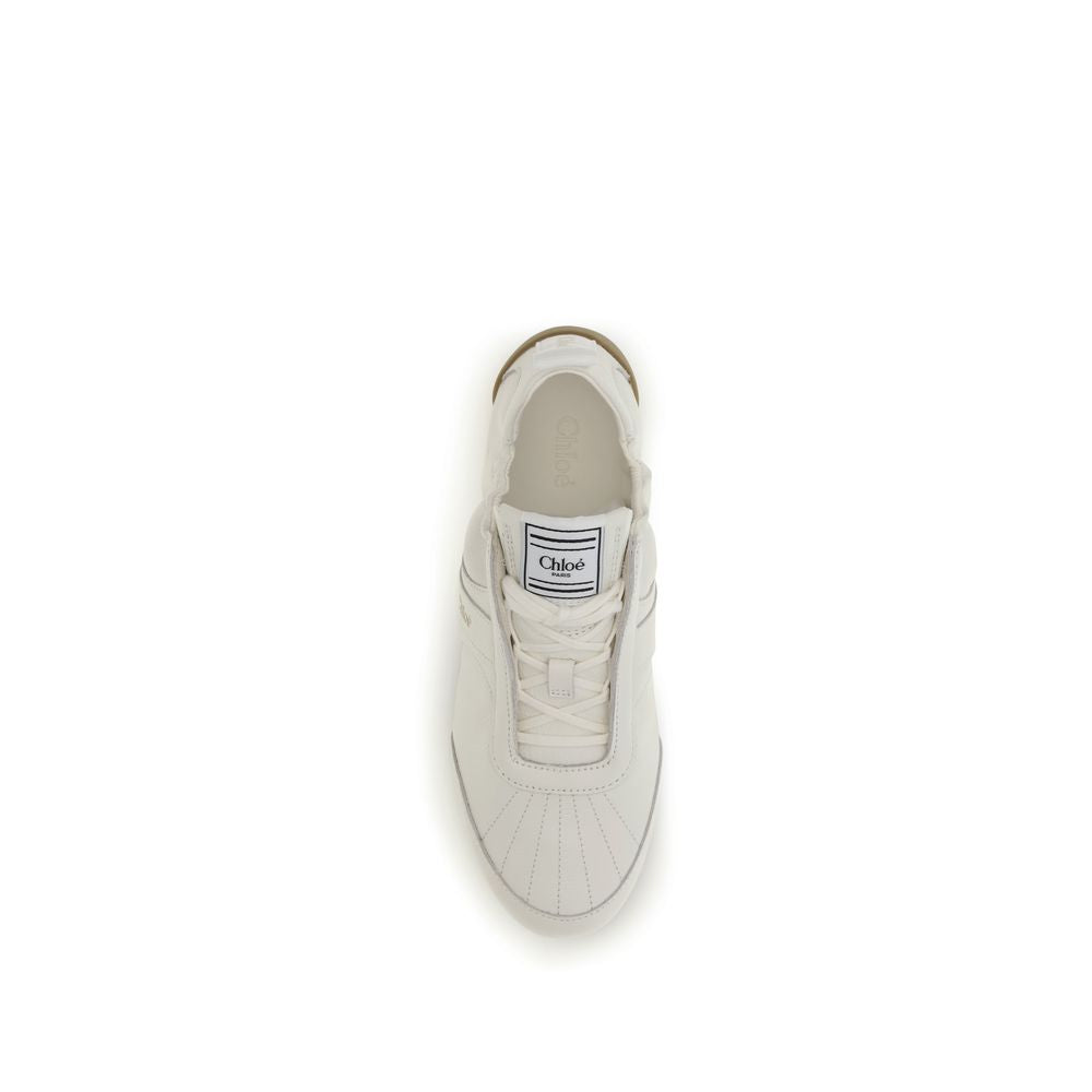 Chloé Kick Athletic Sneakers - Ivory/Beige