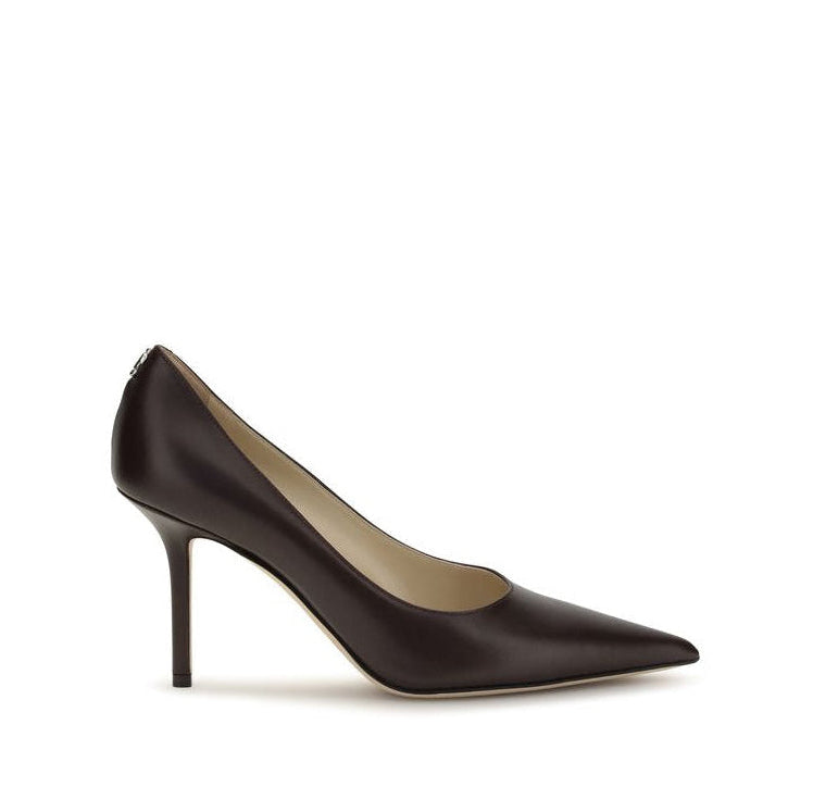 Jimmy Choo Leather Love Pumps - Dark Brown
