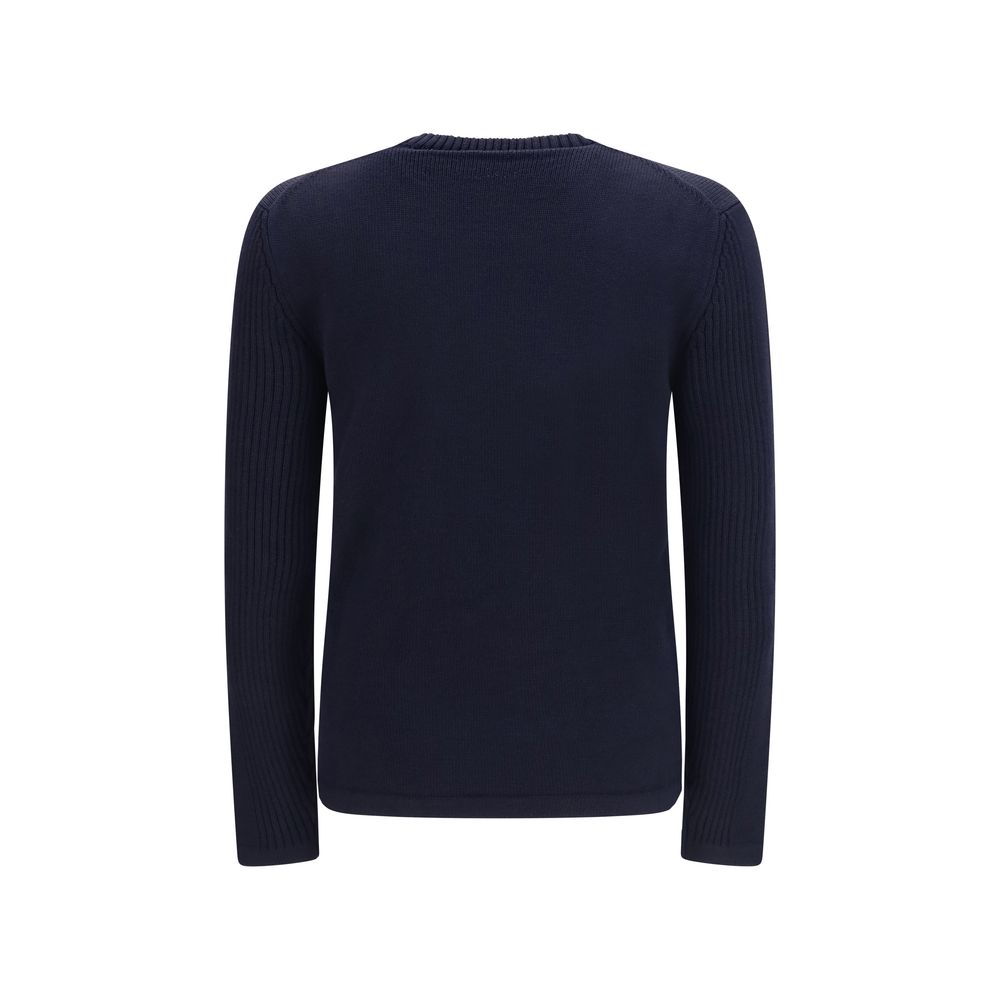 Prada Chest Pocket Wool Sweater - Blue