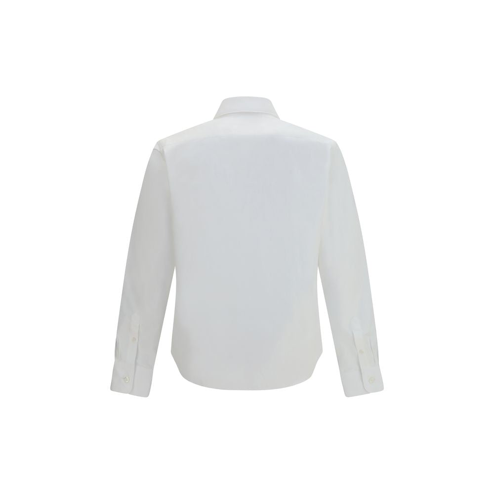 Prada Cotton Logo Patch Shirt - White