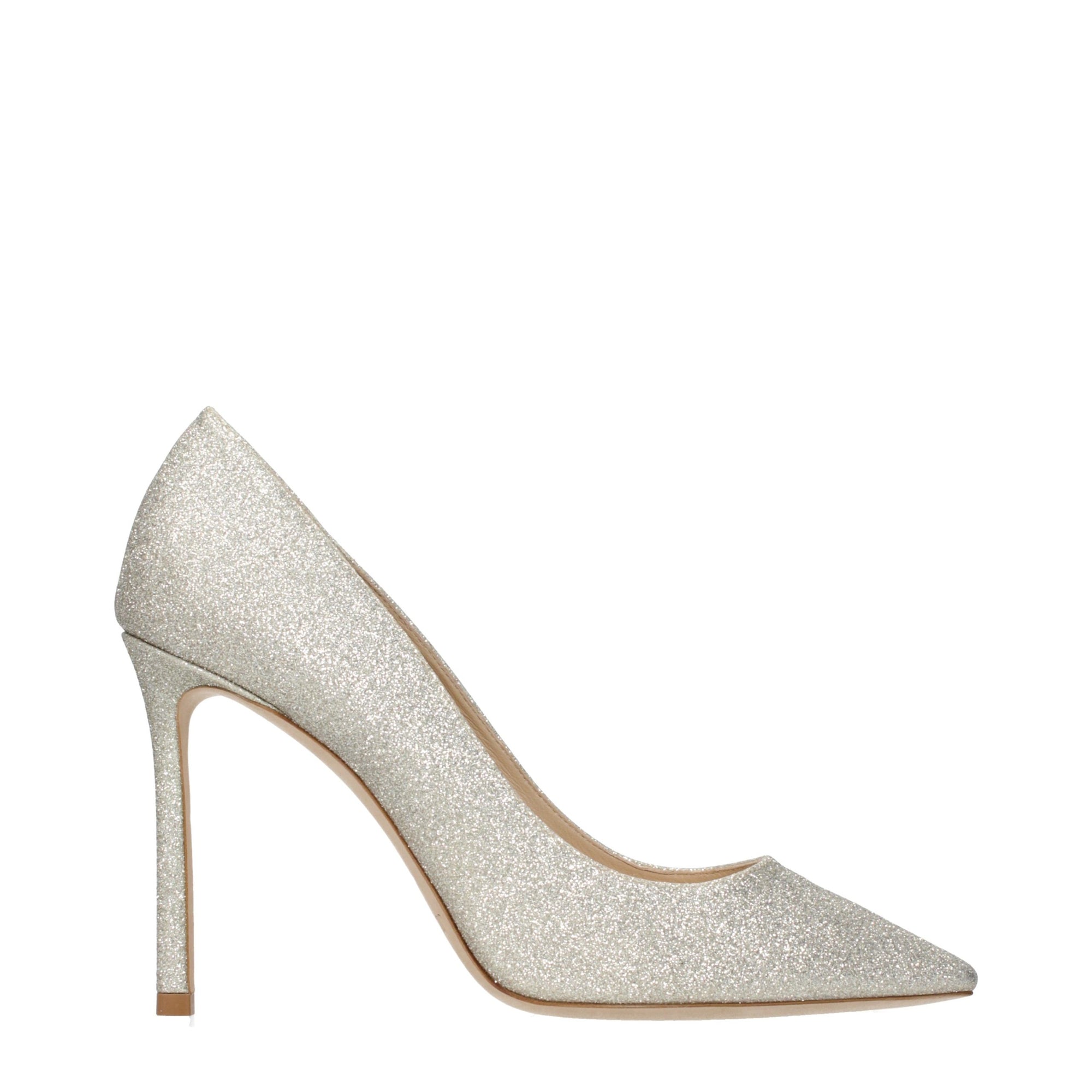 Jimmy Choo Romy 100 High Heel Pumps - Platinum Ice
