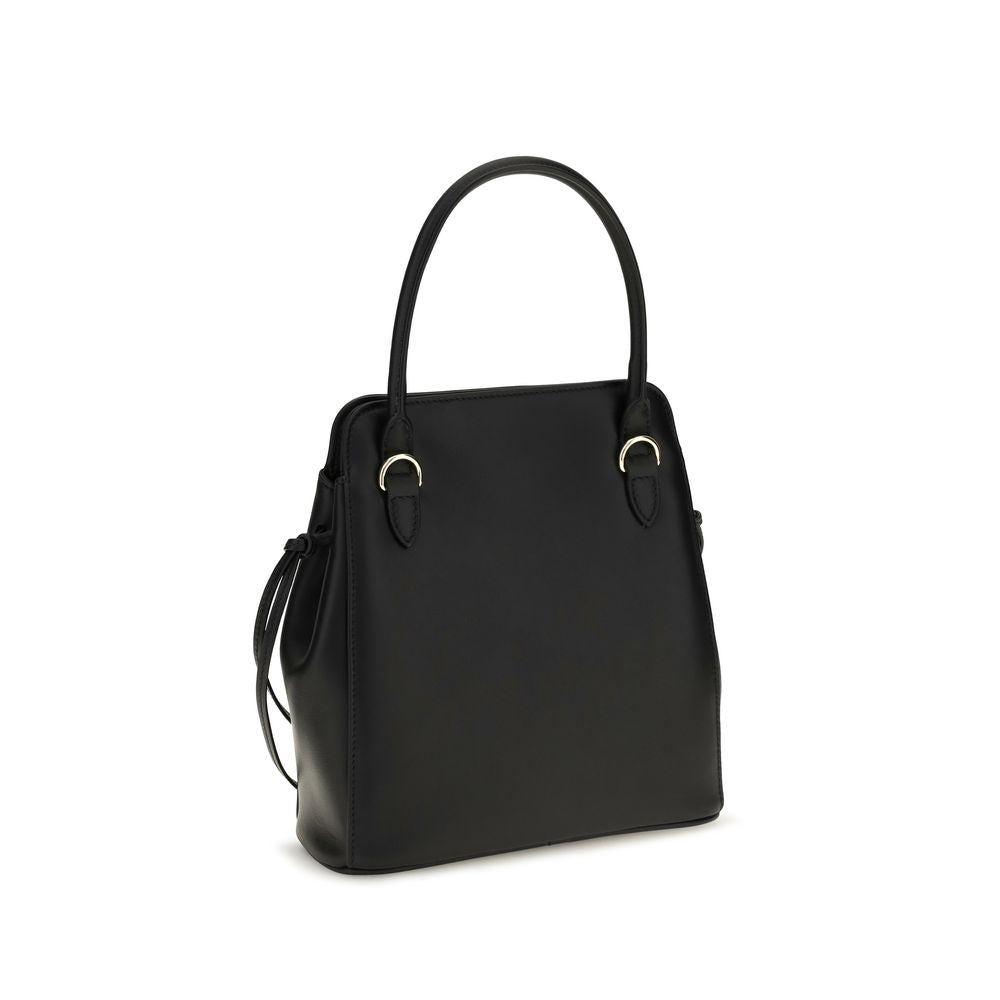 Prada Leather Carry Mini Handbag - Black