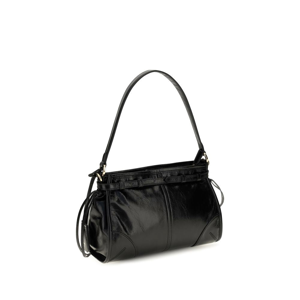 Prada Leather Mini Bonnie Hobo Bag - Black