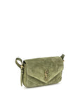 Saint Laurent Suede Small LouLou Shoulder Bag - Moss Green/Olive