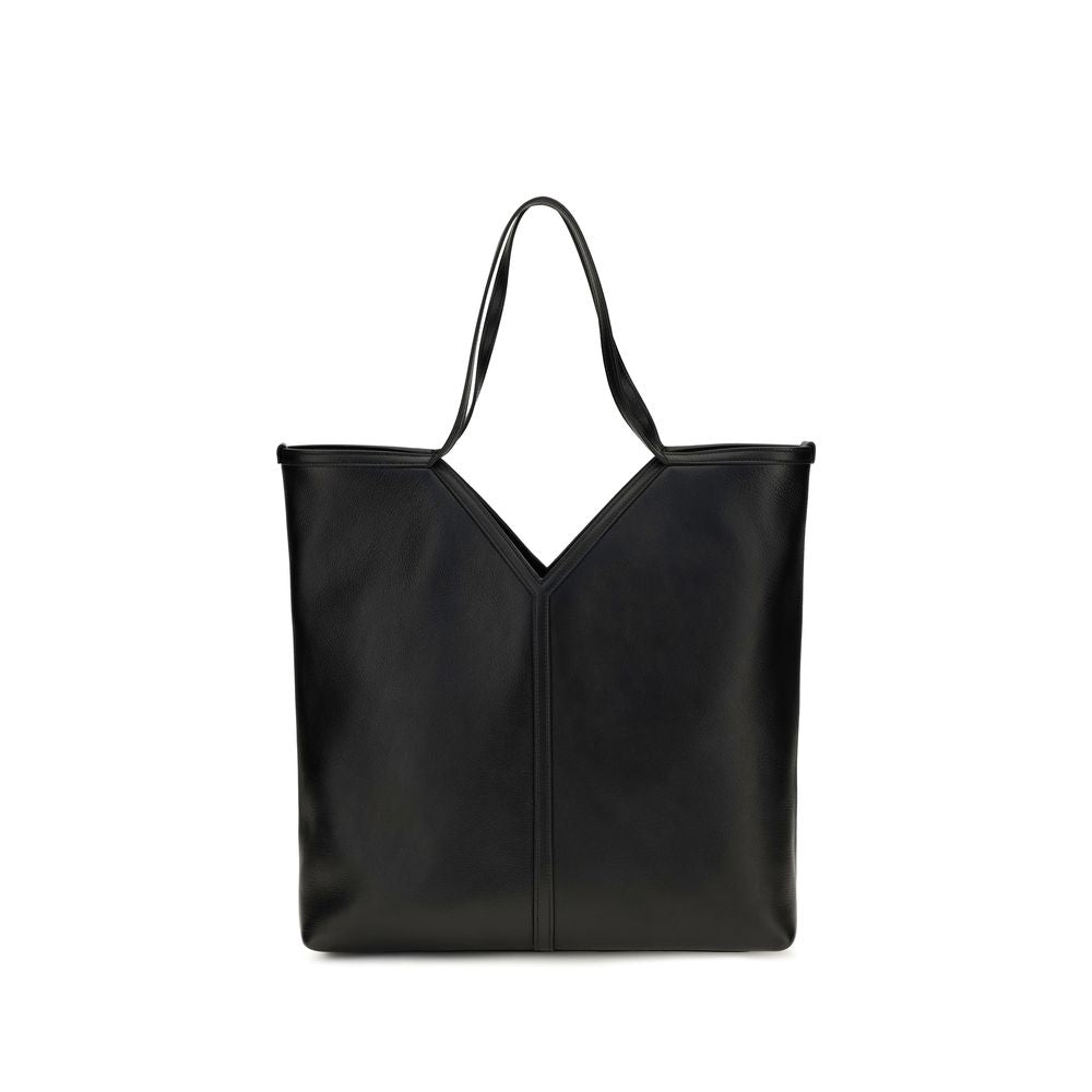 Saint Laurent Leather Large Y Tote Bag - Black