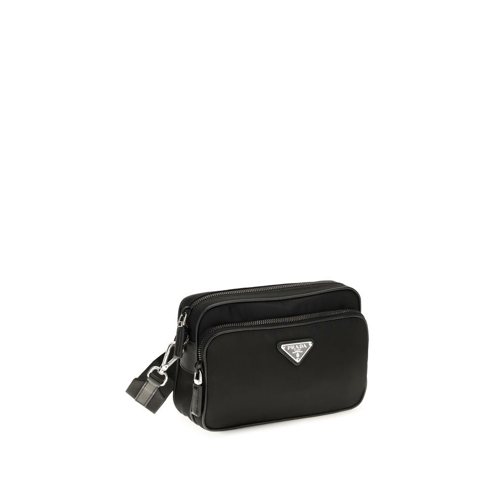 Prada Re-Nylon Bandoliera Shoulder Bag - Black