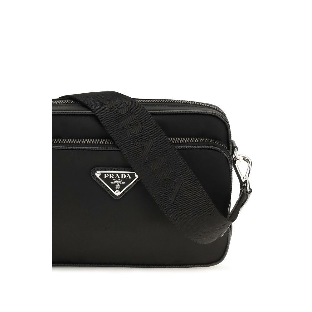 Prada Re-Nylon Bandoliera Shoulder Bag - Black