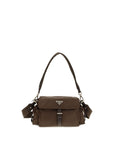 Prada Re-Nylon Pattina Shoulder Bag - Brown