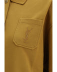 Saint Laurent Cotton Cassandre Polo Shirt - Multicolor/Mustard