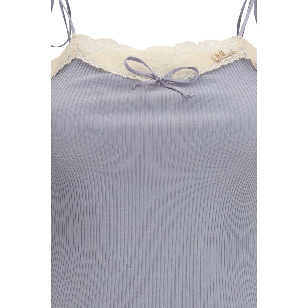 Chloé Cashmere Applique Top - Blue