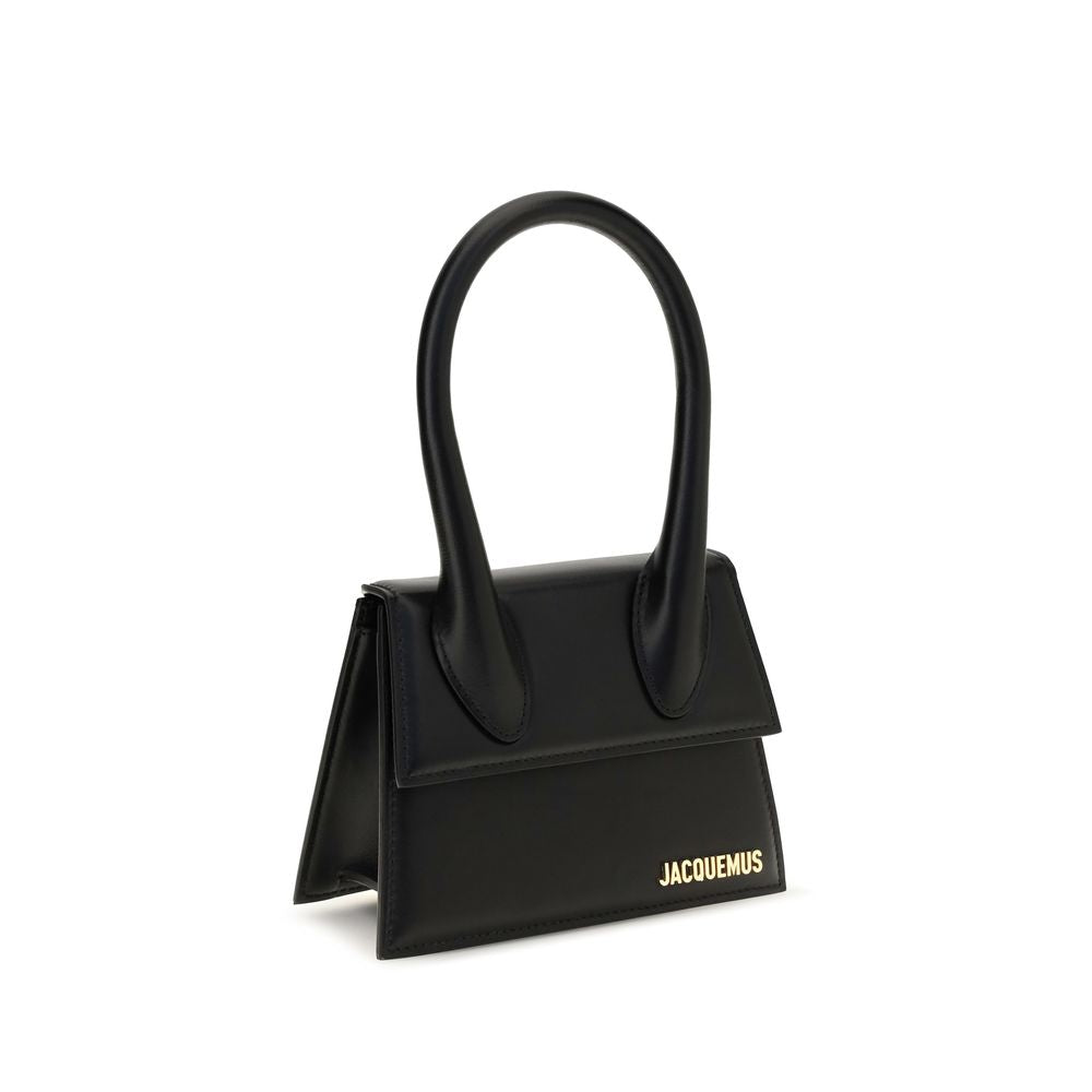 Jacquemus Leather Le Chiquito Medium Bag - Black