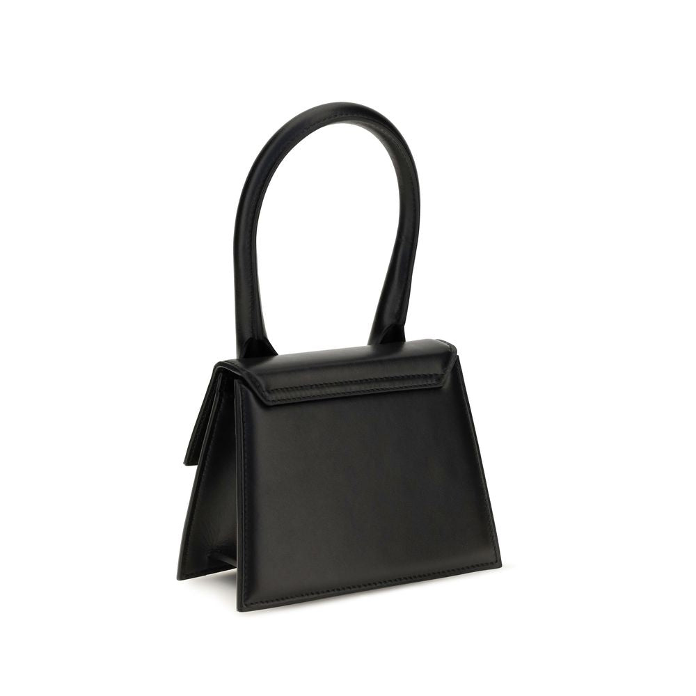 Jacquemus Leather Le Chiquito Medium Bag - Black