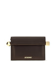 Jacquemus Lambskin Leather Rond Carré Bag - Brown