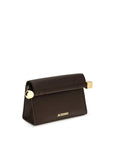 Jacquemus Lambskin Leather Rond Carré Bag - Brown