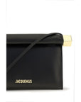 Jacquemus Lambskin Leather Rond Carré Bag - Black