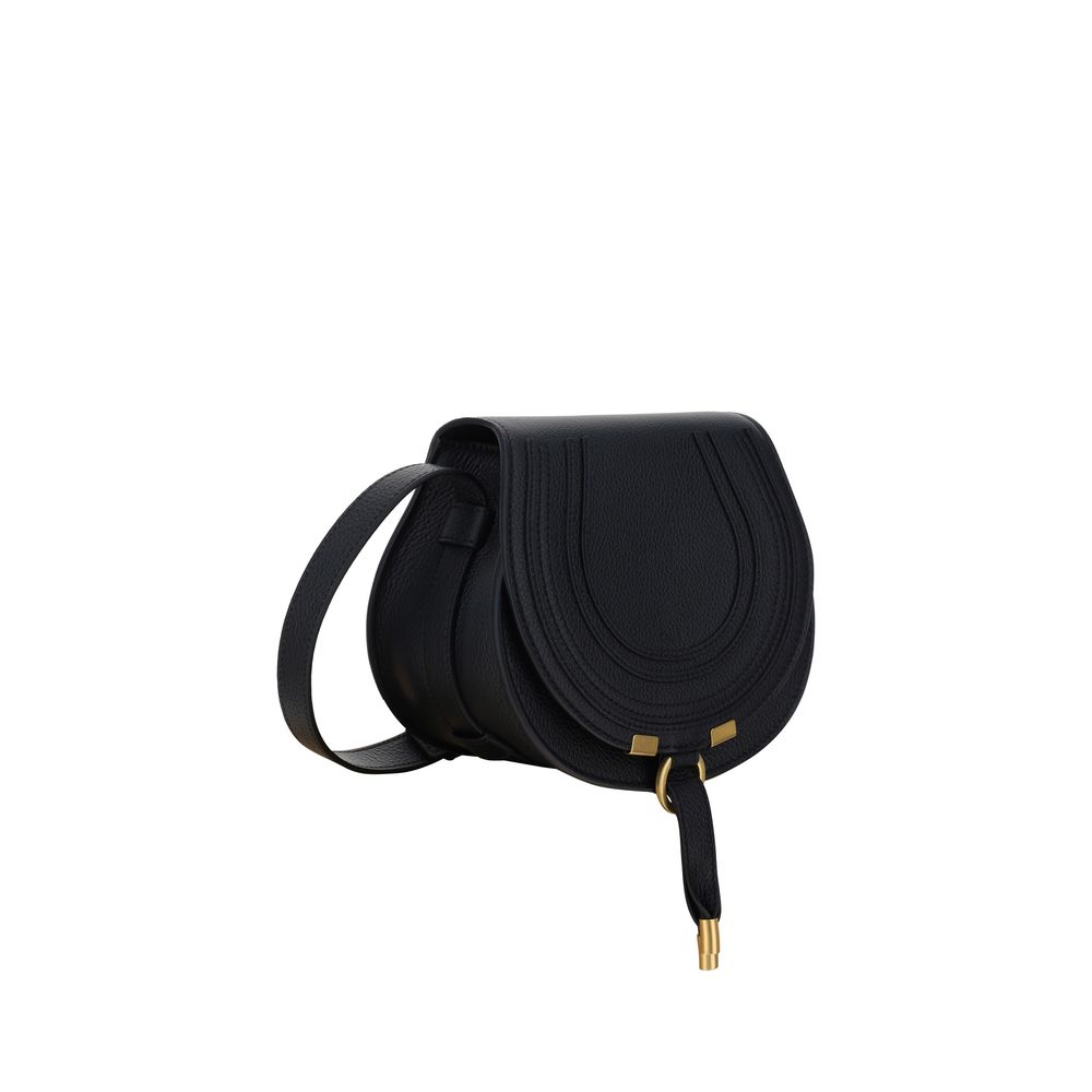 Chloé Leather Marcie Small Shoulder Bag - Black