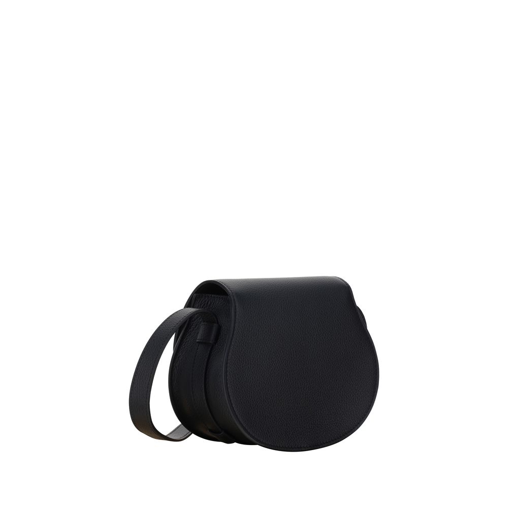 Chloé Leather Marcie Small Shoulder Bag - Black