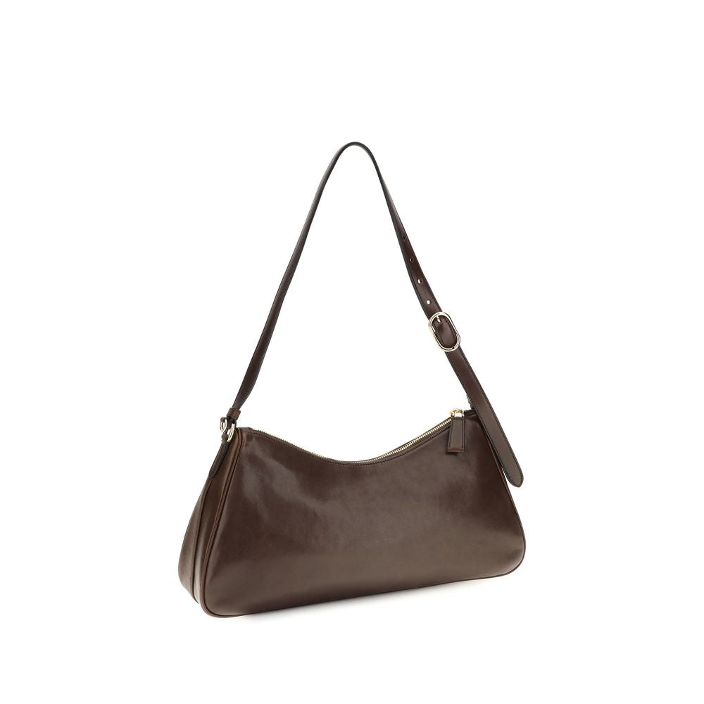 Prada Leather Aimée Shoulder Bag - Brown