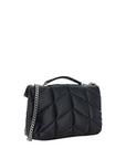 Saint Laurent Quilted Toy Puffer Leather Shoulder Bag - Black