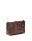 Saint Laurent Quilted Toy Puffer Leather Shoulder Bag - Bordeaux