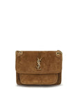 Saint Laurent Niki Suede Leather Shoulder Bag