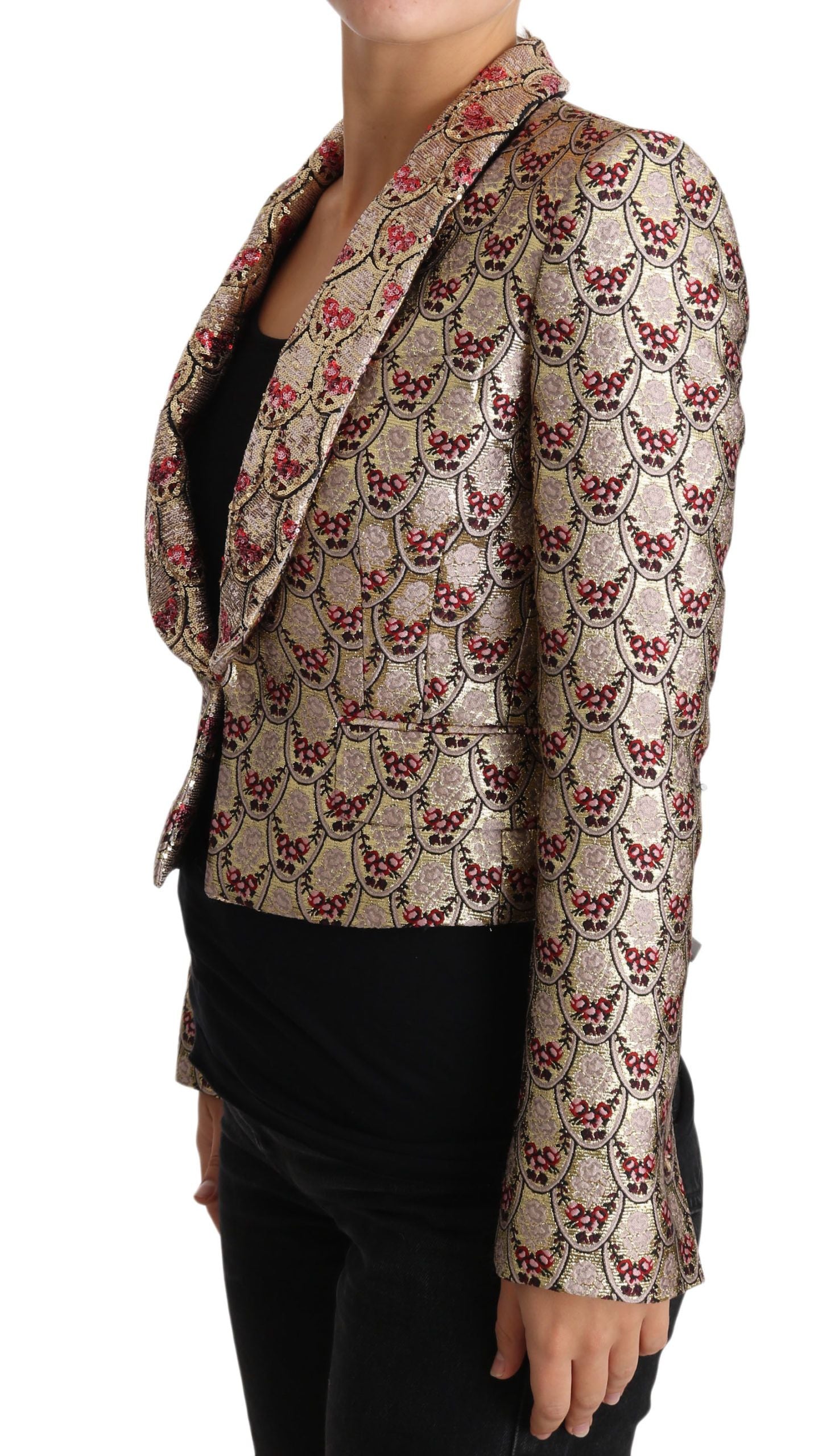 Dolce & Gabbana Sequined Cropped Blazer