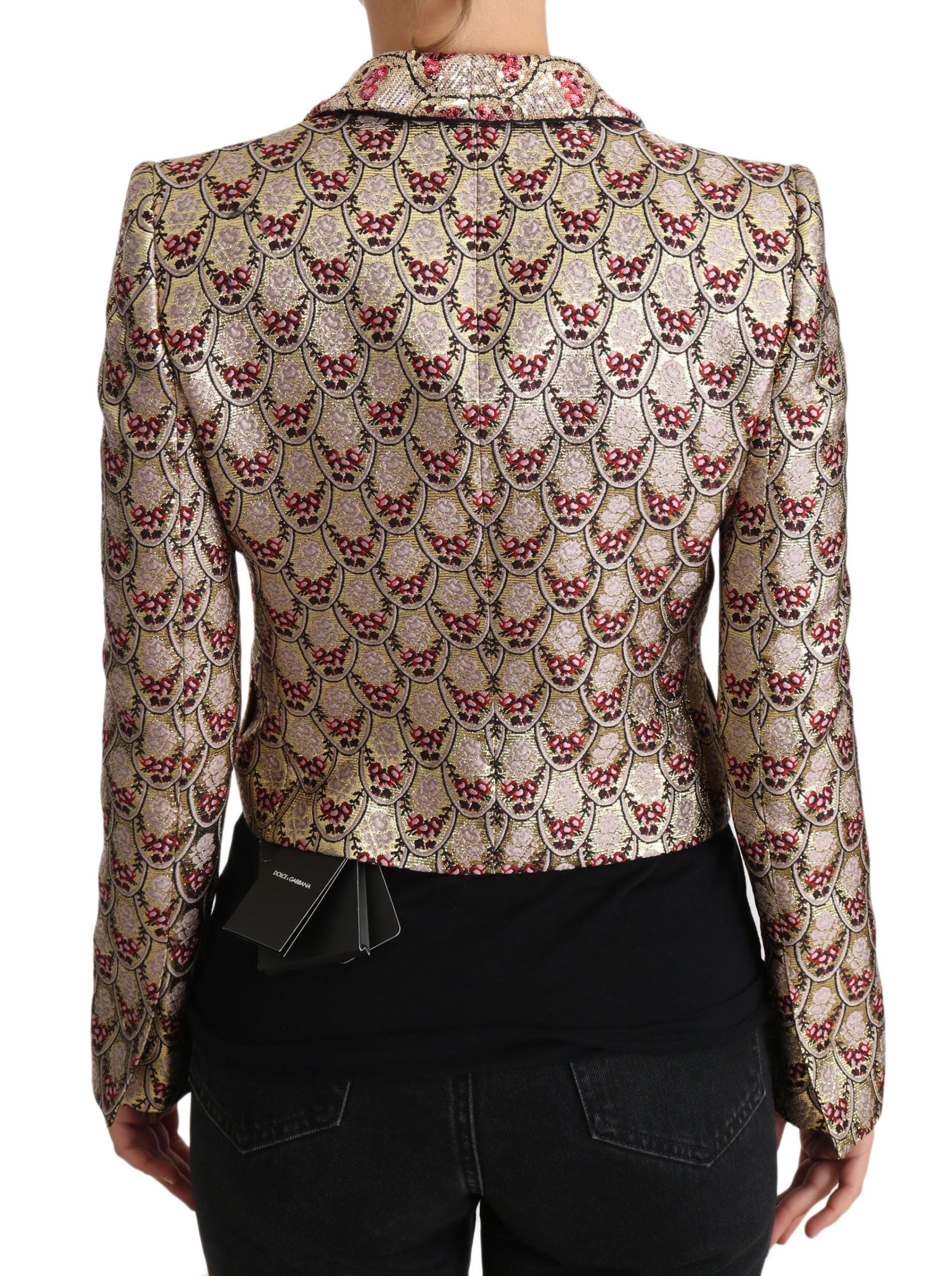 Dolce & Gabbana Sequined Cropped Blazer